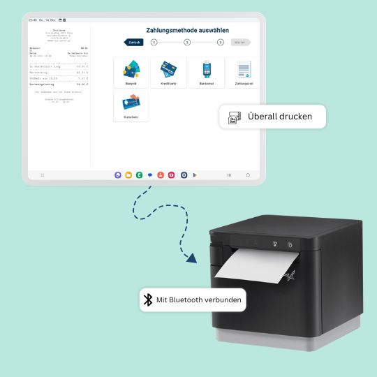 Kassenapp Bluetooth Drucker